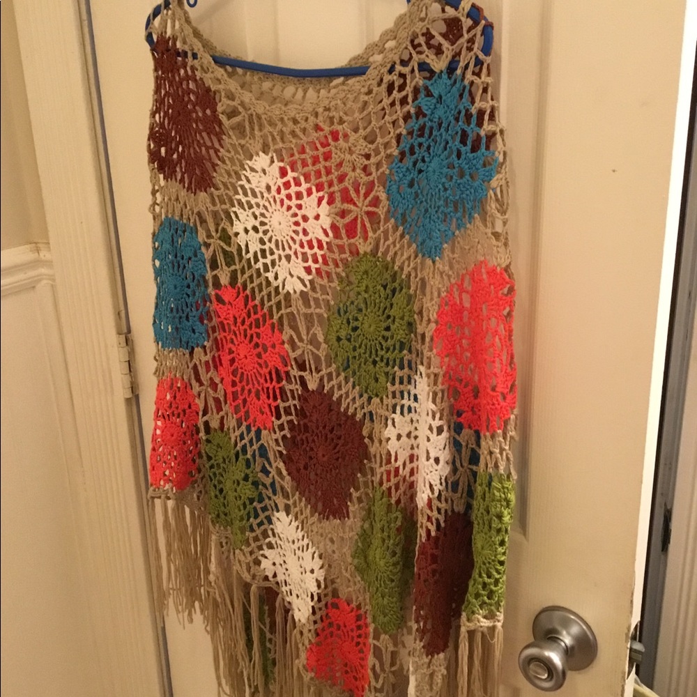 Colorful poncho